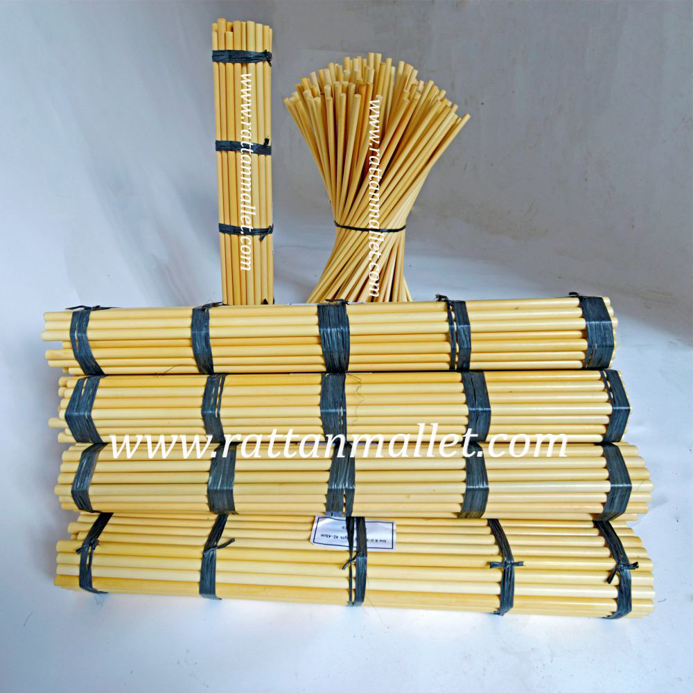Rattan Percussion Mallets, Hard small Mallets for xylophone metallophone marimba with rattan Handle and gray Yarn